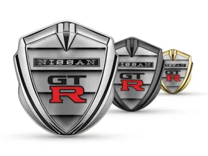 Nissan 3D Emblema Insignia De Carrera Concepto Brilla 3D